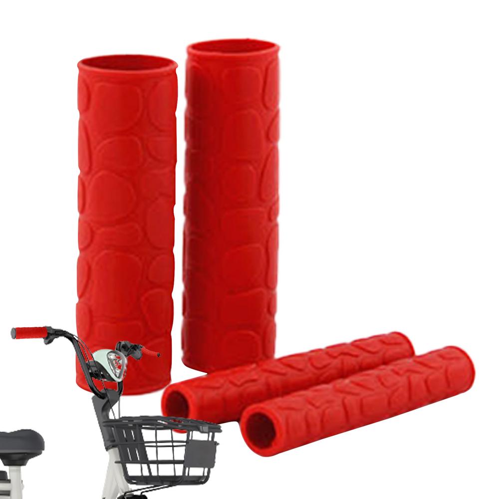 

Чехлы на руль для мотоцикла, противоскользящие резиновые, защита тормозного рычага, противоударные чехлы на руль, защита тормоза красный