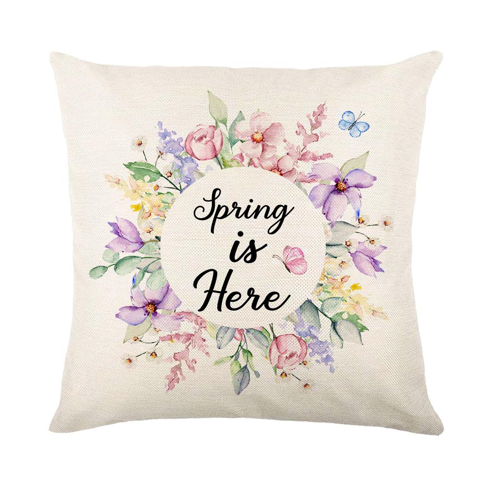 Spring New Style Pillow Garland Car Sofa Pillow Case Combination Bedroom Pillow Case