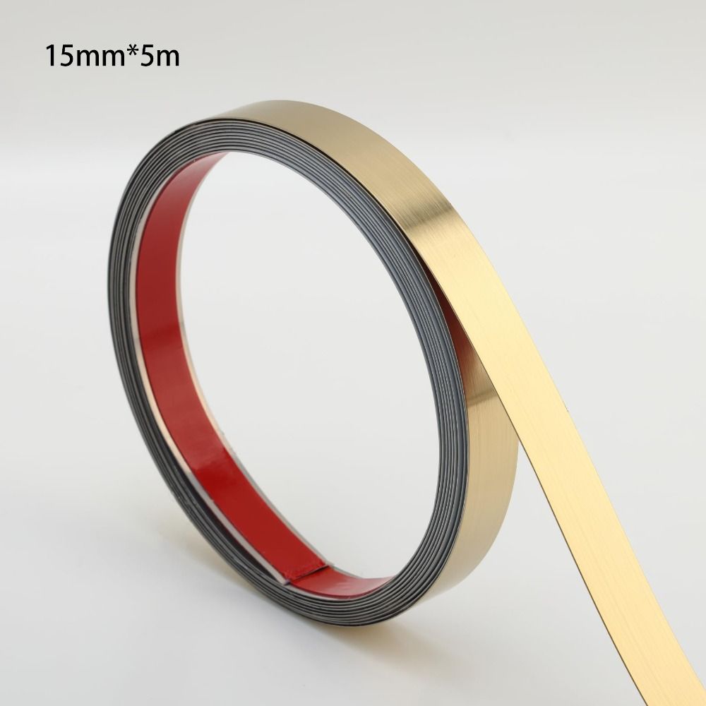 8K Wand Decke Kantenleiste Gebürstetes Gold Dekorative Metallleiste Wandleiste & Zierleiste DIY