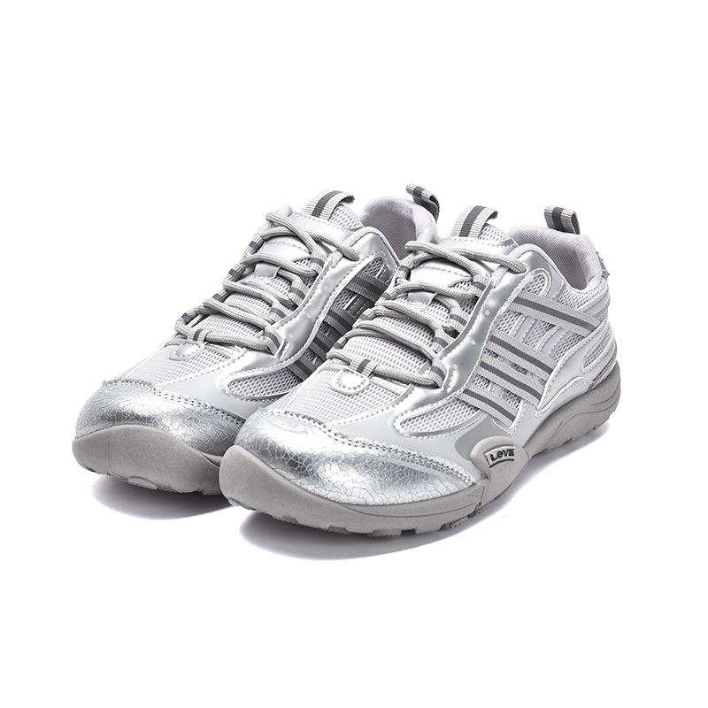 

Korean mesh German training shoes for women s 2025 summer new high-value sports and leisure breathable outdoor lightweight Forrest Gump shoes 40 серебряный