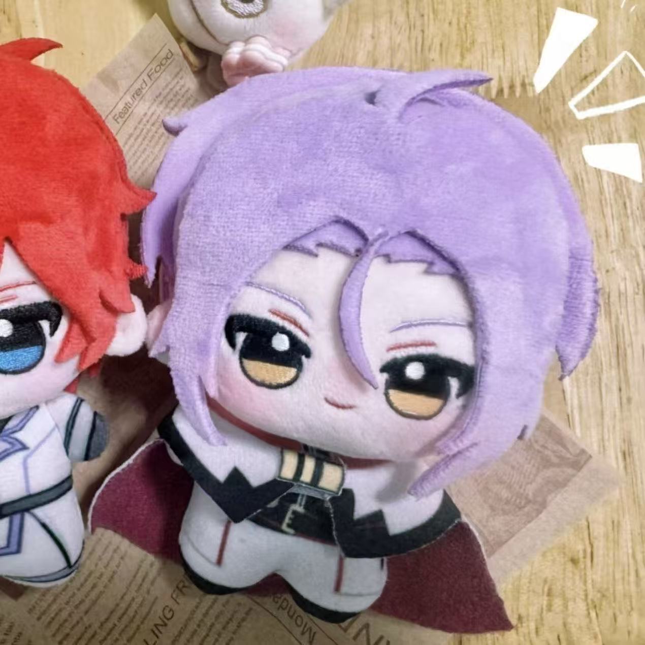 Neueste 10cm Re Zero Reinhard Julius Juukulius Plüschpuppe Anhänger Shaula Natsuki Subaru Beatrice Stofftier Sammel-Weihnachtsgeschenke white