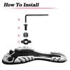 1 Set Bicycle Cycling Shoes Pedal Cleat with Hex Wrench MTB Mountain Road Bike Self-locking Pedal Cleats Replacement Bike Accessories