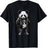 Black and White Panda with Cool Cute Sportswear T-Shirt