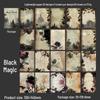 Retro Dark Style Journal - A Beautiful Day Magic Academy Series: 60 Sheets, 6 Designs