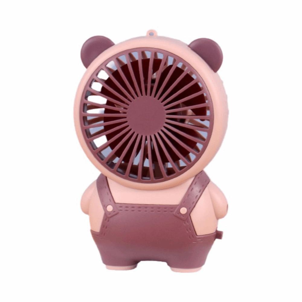

Bear Shape Desktop Mini Fan USB Rechargeable Handheld Mini Fan Cartoon Bear Fan Outdoor Use