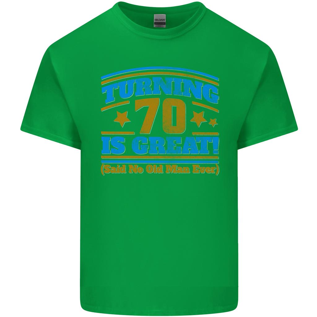 70th Birthday Turning 70 Is Great Year Old Unisexs Light Cotton TShirt