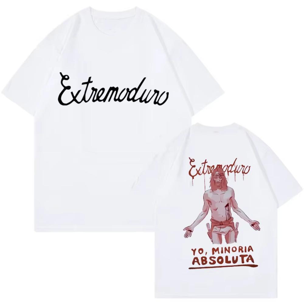 Unisex Fashion Rock Band Extremoduro Print Short Sleeve T Shirt Men Women Graphic Vintage TShirts Y2k Hip Hop Tees Tops Clothes