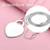 925 Sterling Silver 16-30 Inch Women's Exquisite Bright Face Heart-shaped Pendant Necklace Accessories, Wedding Fashion Jewelry