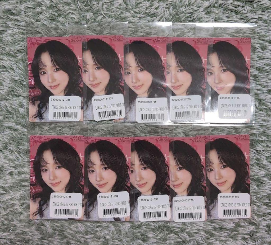 [USED] TWICE "This is for" Online Lottery Mina Sticker