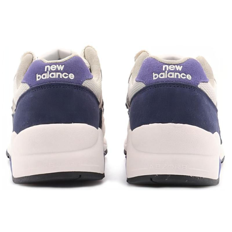 New Balance NB 580 Low Top Casual Running Shoes Unisex Beige Navy Blue Sneakers CMT580CM(D width)