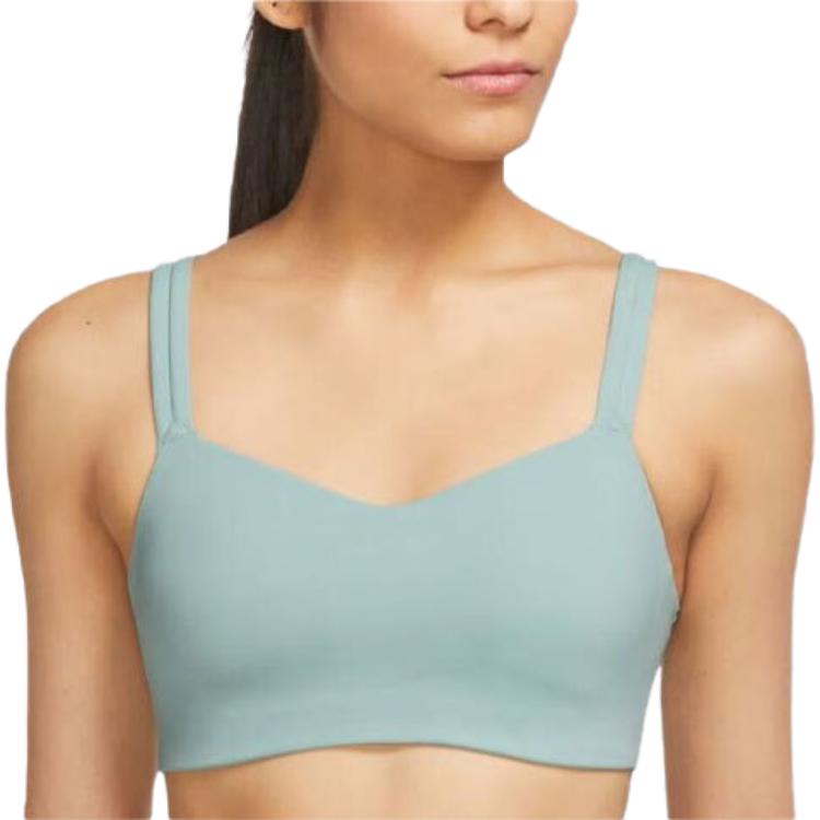 Nike Solid Color Logo Sports Bra Women Underwear Light-Blue DO6609-309