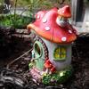 Hanging Bird House Outdoor Shelter Resin Mushroom Garden Decor Decorative Birdhouse for