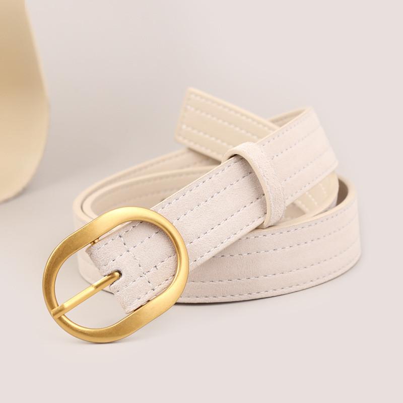 

Leather Waist Belt For Women Vintage Leather Fashion Accessory For Winter Outfits білий