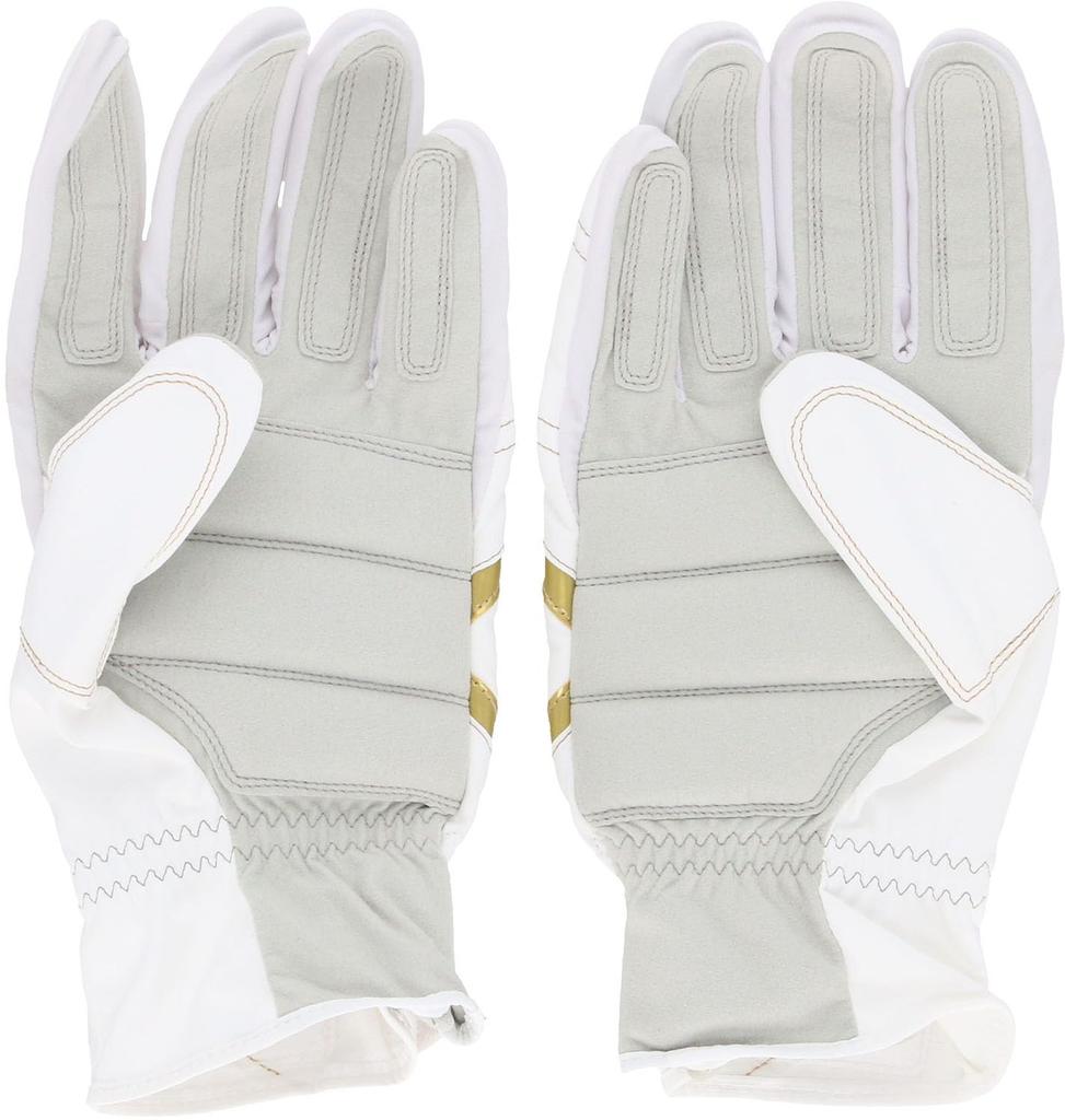adidas Sliding LBG705 Baseball/Softball Glove, White/Gold, Medium,