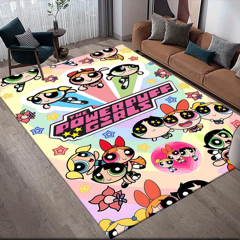 Powerpuff Girls Cute Area Rug, Powerpuff Girls Fan Cozy Carpet, Great Gift.chl 60x90cm