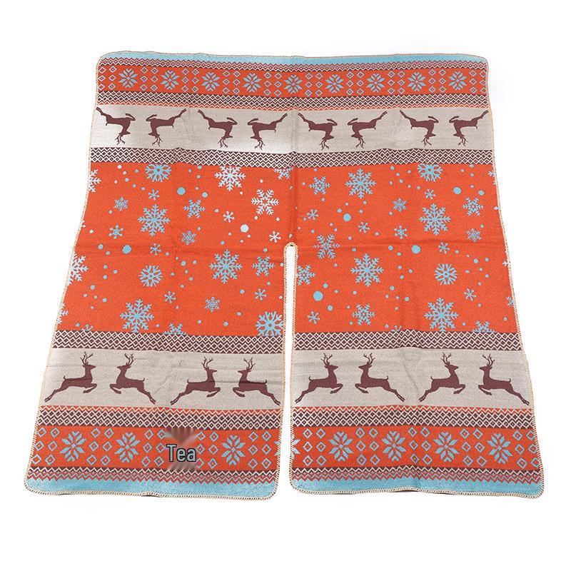 Ethnischer Stil Doppelseitiger Kaschmir-ähnlicher Schal Umhang für Herbst und Winter