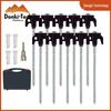 Fluorescent Spiral Tent Stake - Hexagonal Awning Anchor for Camping