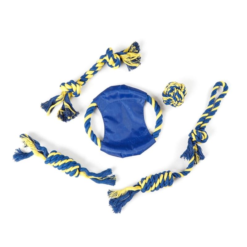 

Pet Chew Toy Cotton Rope Chewing Toy for Dog Aggressive Chewer Teeth Cleaner Indoor Training Toy Interaction Dog Tug Toy