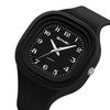 Square Silicone Arabic Perfect Gift for High School Black Women's Wristwatch, Waterproof, Sporty, Cute, Simple, Stylish, Casual, Numerals,