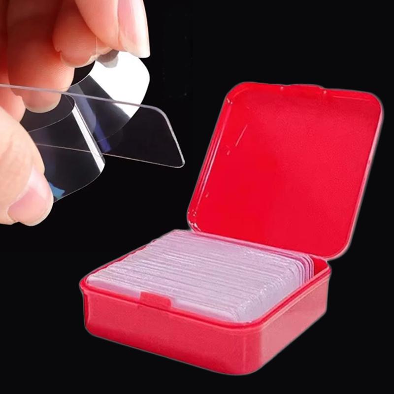 60 Stück/Set Multifunktionales doppelseitiges Klebeband Wasserdicht Abnehmbar Wiederverwendbar Montageband für Wände Holz Fliesen Kunststoff