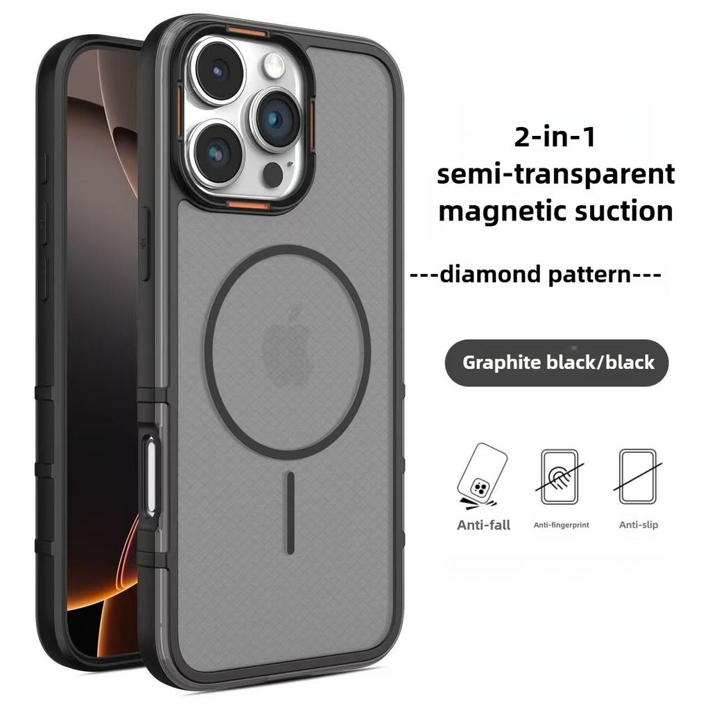Carcasă de lux cu șnur Magsafe Mat Translucidă pentru iPhone 16e 16 12 13 14 11 15 Pro Max Plus Capac Magnetic pentru Încărcare Wireless