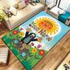 Animal Friends Garden Custom Name Carpet Rug For Living Room Bedroom Home Sofa Decoration Kids Play Nonslip Floor Mat