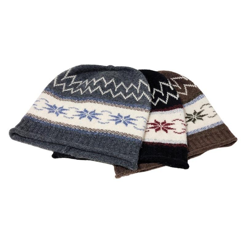Women S Large Size Knit Hat For Autumn Winter Hiking Warm Ear Protection Cold Cap