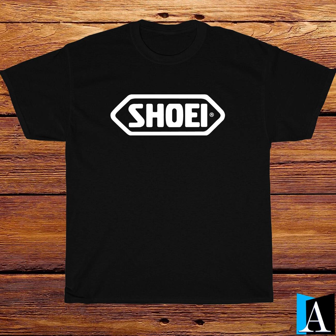Shirt SHOEI Helmet Premium Helmet Logo Black/White/Grey/Navy T-Shirt Size S-5XL M