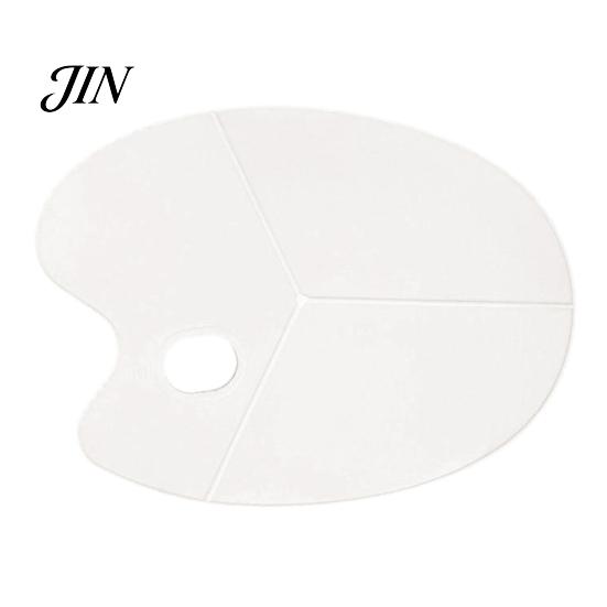 Large Paint Palette Oval with Thumb Hole, Portable Artist Mixing Painting Tray for Acrylic Oil Watercolor Supplies Large