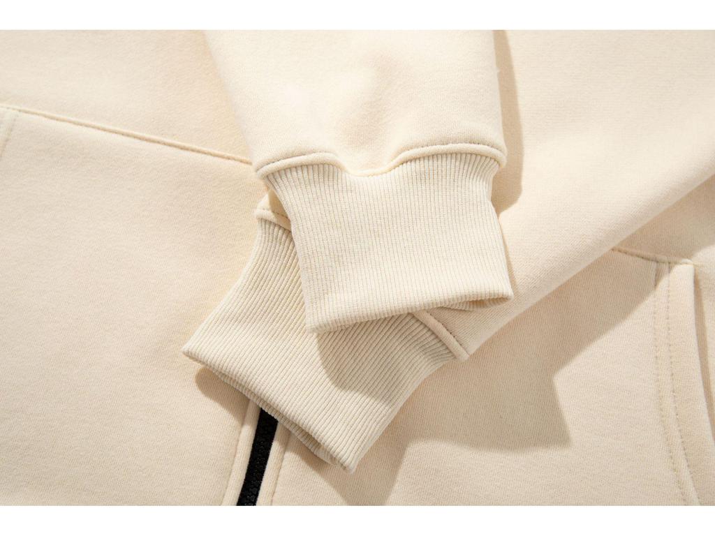 New Style CrossSTONE Classic Stand Collar Unisex Fleece Cardigan