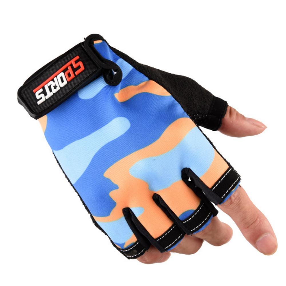 Cycling Half-finger Gloves Summer Sun Protection Men's Bicycle Fishing Gloves Outdoor Cycling Camouflage Non-slip Gloves