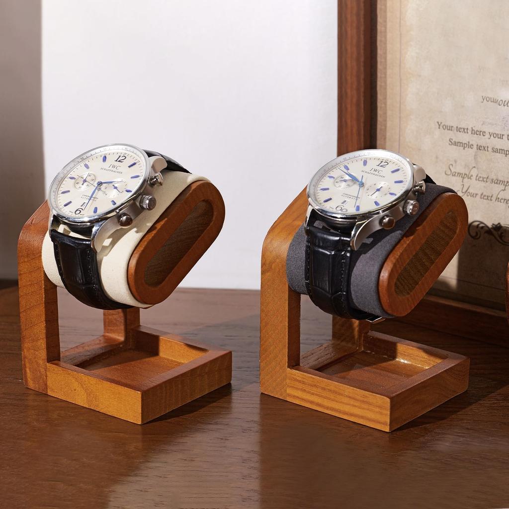 Oirlv Watch SM23502 Mini Watch Wooden Fits Eligible Invoices Stand, (Dark Gray), Portable, Stand, Design, Display, Storage, Photography, Luxury,