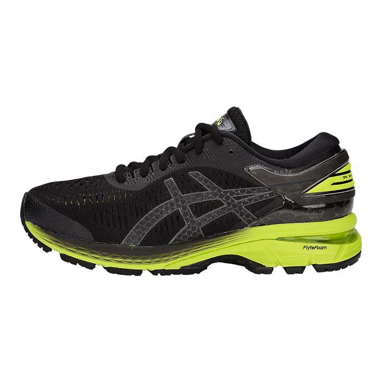 Asics Gel-Kayano 25 Comfortable Versatile Durable Low-Top Kids Running Shoes Kids Running Shoes Black Green 1014A004-001