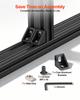 5PCS 2040 Aluminum Extrusion Profile, 78.74 Inch 2000 mm, V Slot European Standard Anodized Linear Rail, High-Strength Extruded Aluminum Rail, for 3D