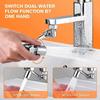 1080° Universal Rotation Faucet Sprayer Head,Washbasin Faucet Extender Aerator Bubbler Nozzle,Anti-Splash Kitchen Tap For Sink