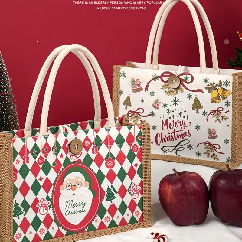 1 Christmas gift bag packaging box, Santa Claus gift bag, Christmas Eve apple gift bag, tote cloth bag