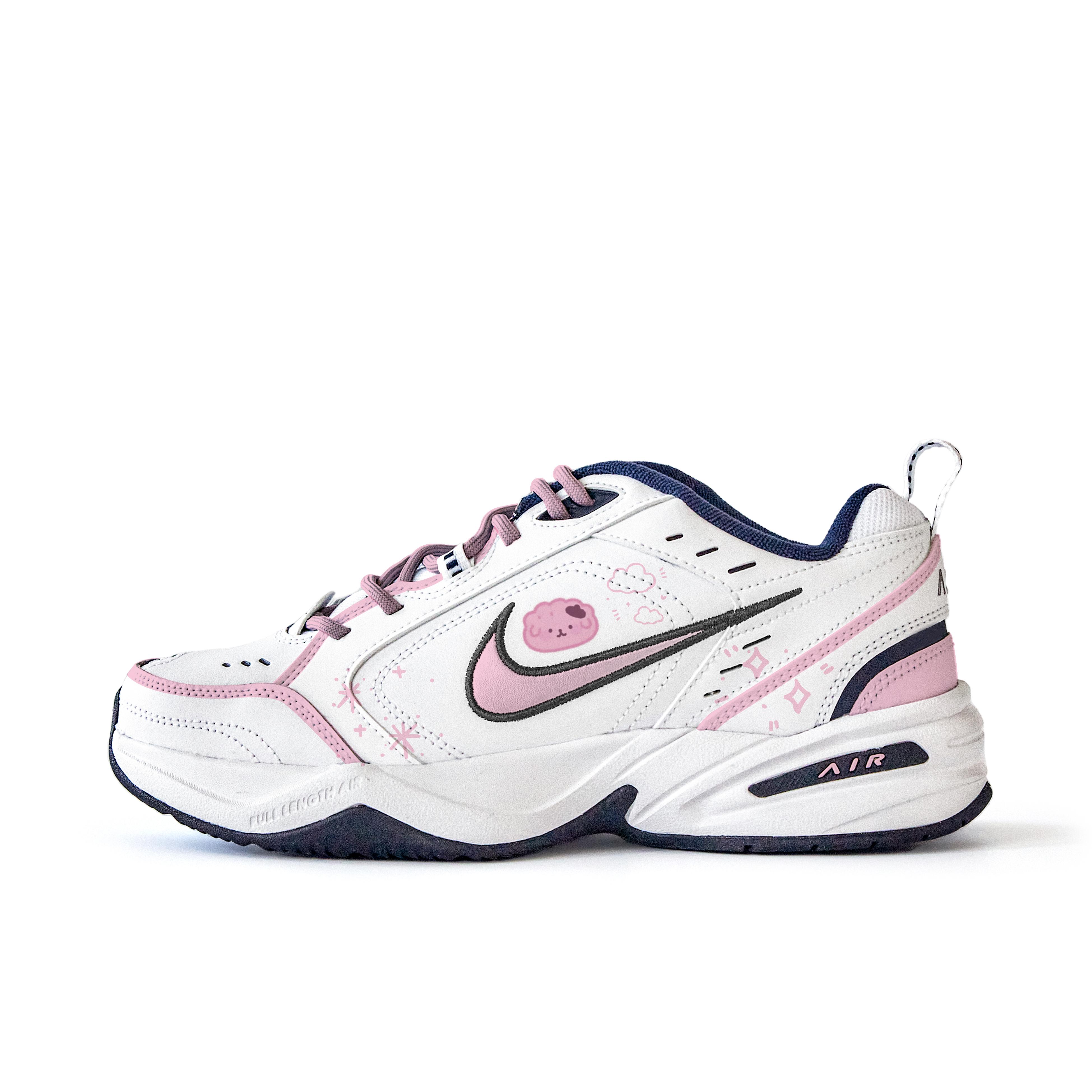 

Nike Air Monarch 4 Hai Ru, Ding Duo Slip Resistant Abrasion Resistant Low top Chunky Sneakers Unisex White 415445-102 (Team746-) 45