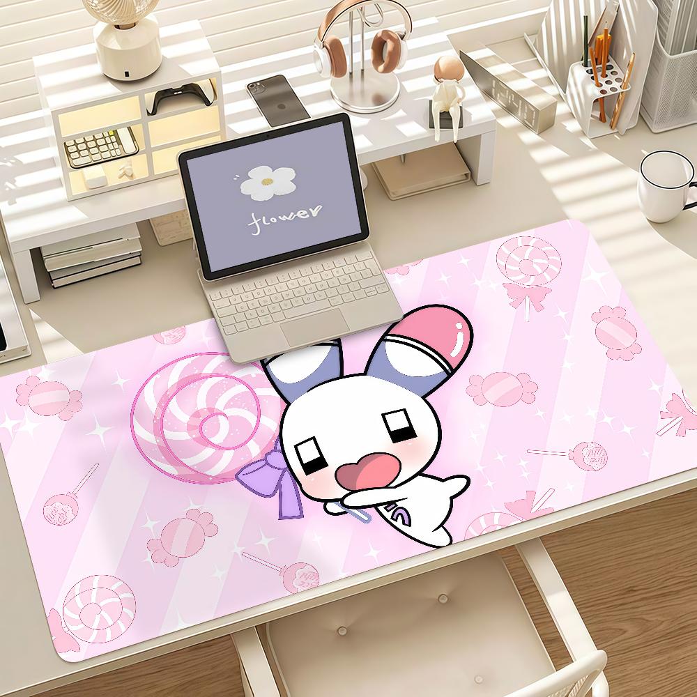 Cartoon Menhera Chan Kawaii Pink Gaming Mouse Pad Antislip Rubber Base Large Pc Keyboard Laptop Desk Mat Office Student Home