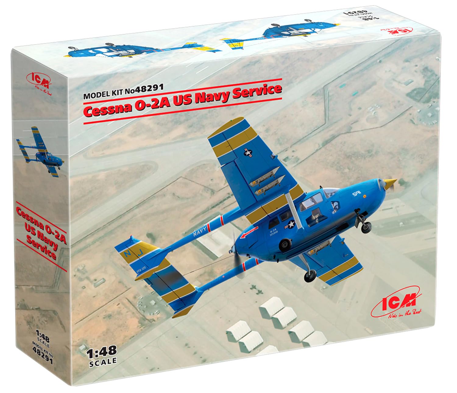 

Пластиковая модель самолета ВМС США Cessna ICM 48291 1/48 O-2A