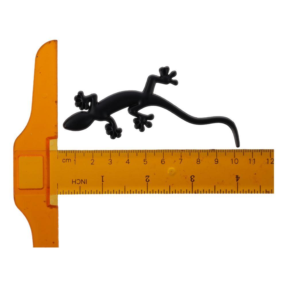 4pcs 10*3.8cm 3D Gecko Metal Car Emblem Car Body Block Scratch Sticker  Universal Vehicle