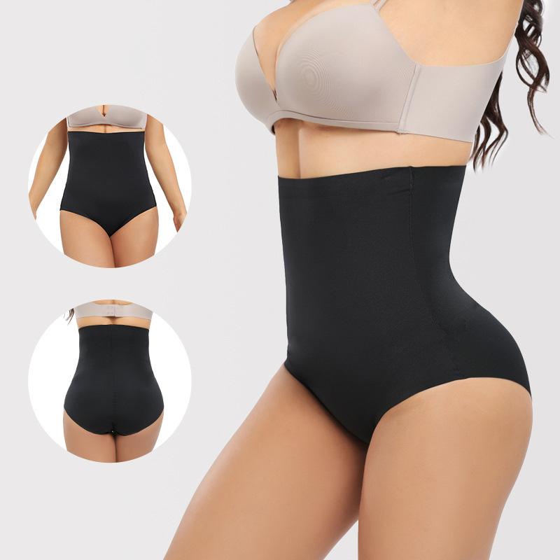 Ladies Spring and Summer High Waist Shaping Bundle Waist Lift Hip Belly Non Mark Anti  Walking Briefs