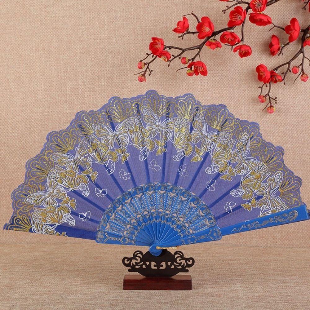 Handgehaltener Dekofächer Spitze Handfächer Fotografie Requisiten Tanzfächer Hanfu Zubehör