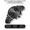 CRRJU-2276 Men's Watch Casual Personality Watch Men's Watch Student Watch Simple Steel Band Calendar