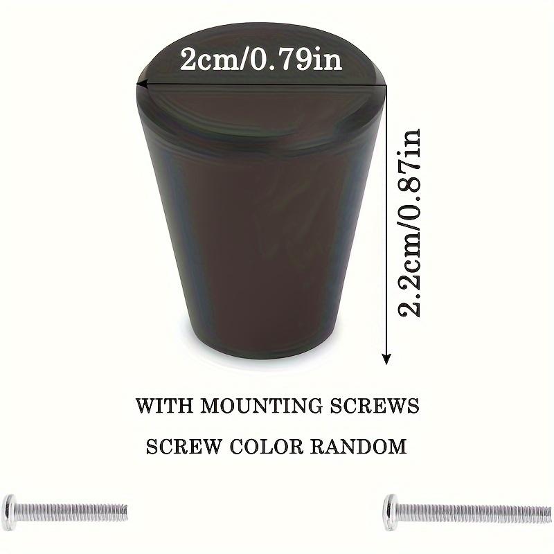 10pcs Black Cabinet Knobs,Cylindrical Pulls Hardware,Dresser Drawer Pulls,Bathroom Closet Hardware with Screws