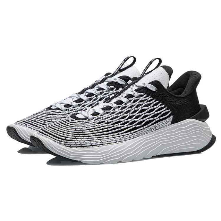 New LINING Essence Vintage Basketball Shoes Men's Low top Standard White/Black AGBR013-1