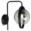 MODERN GLASS WALL LAMP GRAPHITE RING