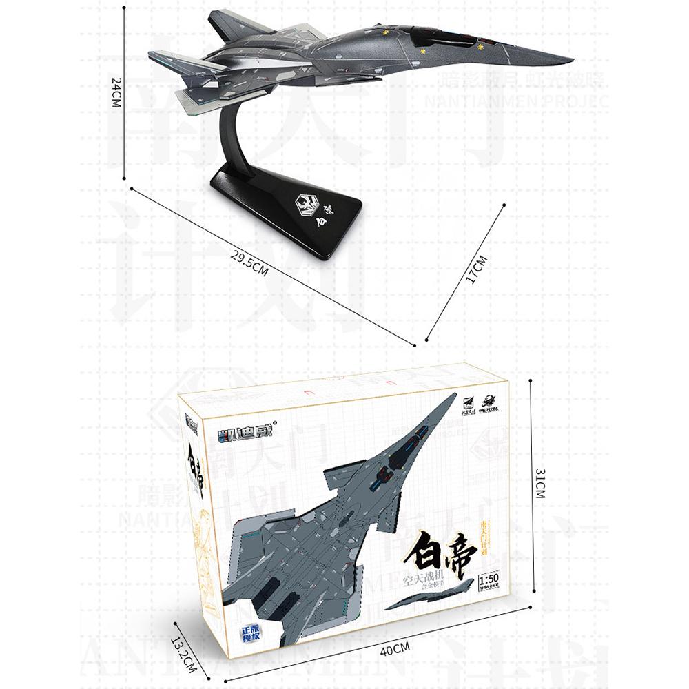 Skala 1:50 1:144 Baidi Luft- und Raumfahrtjäger Spielzeugmodellauto Zinklegierung Körper Bewegliche Teile Hohe Simulation Flugzeug Schreibtischdekoration
