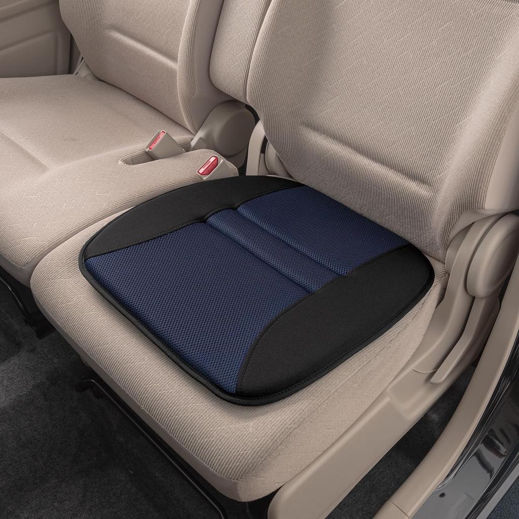 BONFORM Silitec Fiber and 450 x 450 x Hip-Shaped Cushion, Moisture-Absorbing Deodorizing, Size 20mm, Color Navy, 5215-43NV