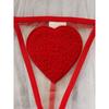 New Valentine's Day Multi-color Erotic Underwear Sexy Mesh Perspective Love Suspender Temptation Thong