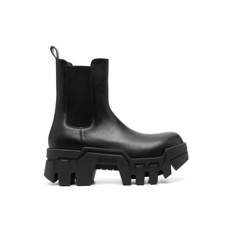 Balenciaga Chelsea Bulldozer 80mm Boots Black Matte Calkskin Men's 693968WBCQ01000